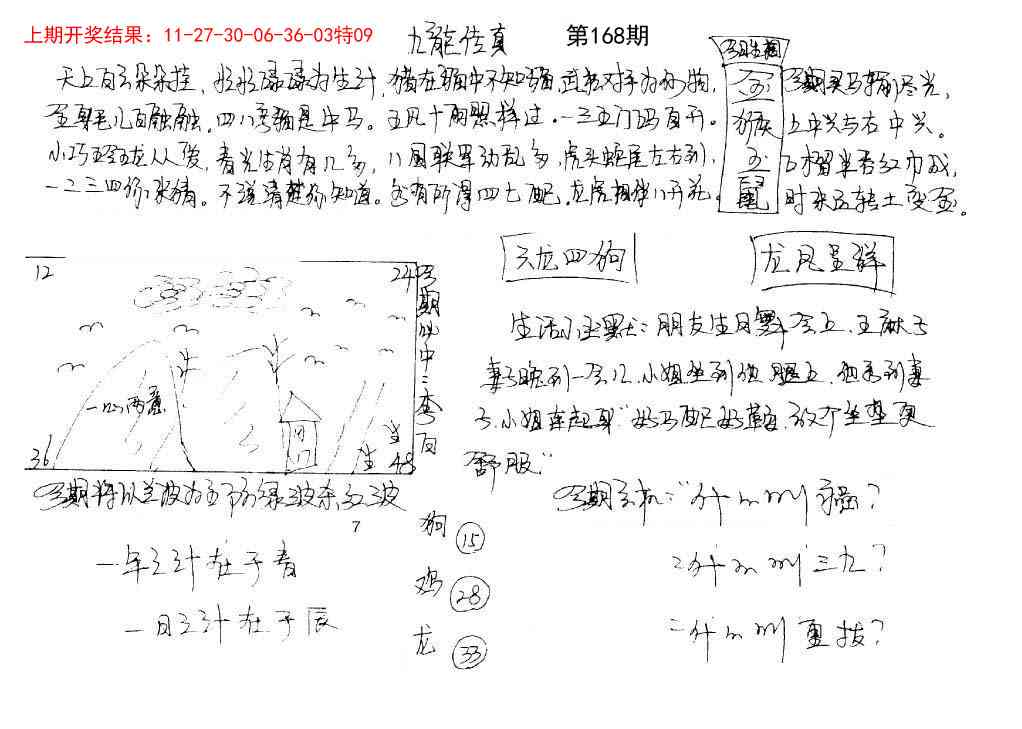 168期手写九龙内幕[图]