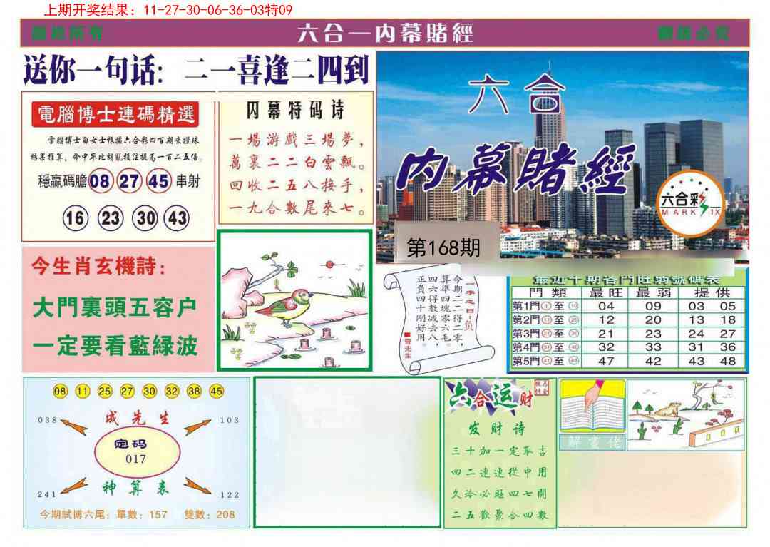 168期内幕赌经[图]