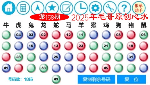 168期毛哥心水[图]
