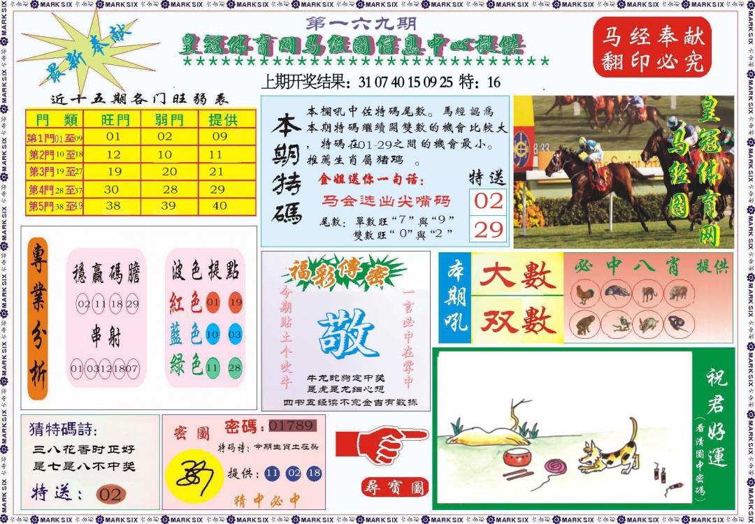 169期体育网马经图[图]