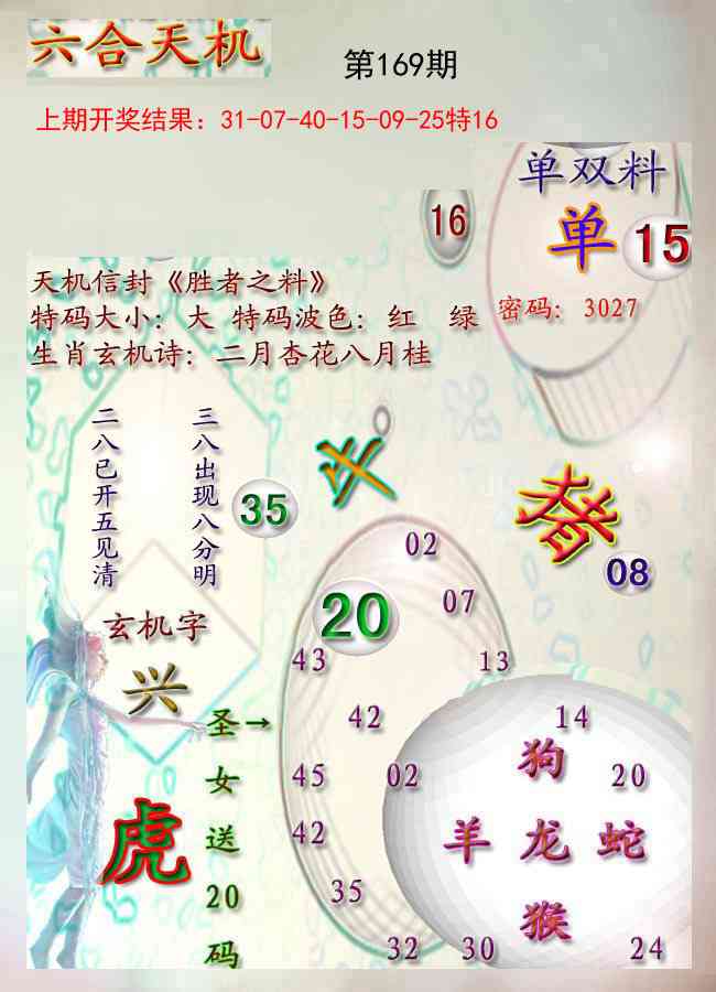 169期天机报[图]