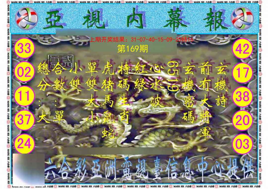 169期亚视内幕报[图]