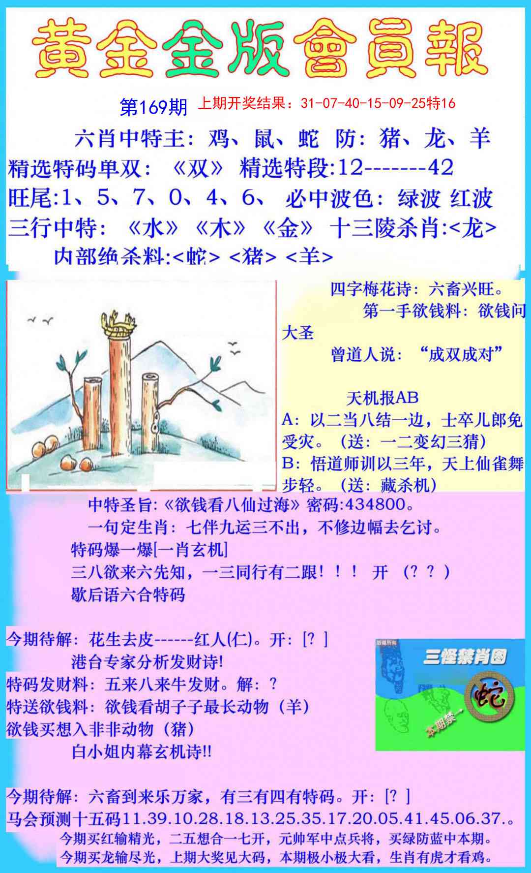 169期黄金金版会员报[图]