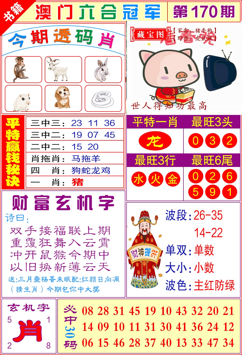 170期澳门六合冠军[图]
