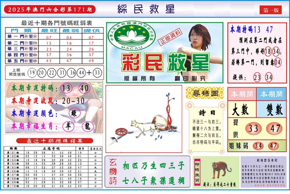 171期彩民救星A[图]