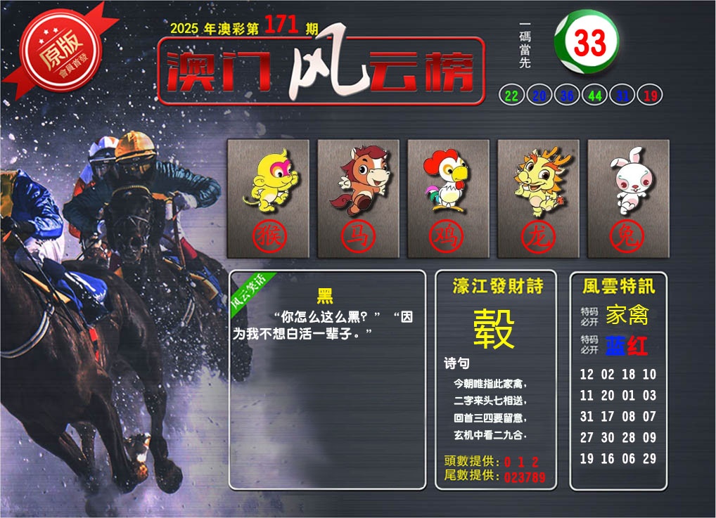 171期澳门风云榜[图]