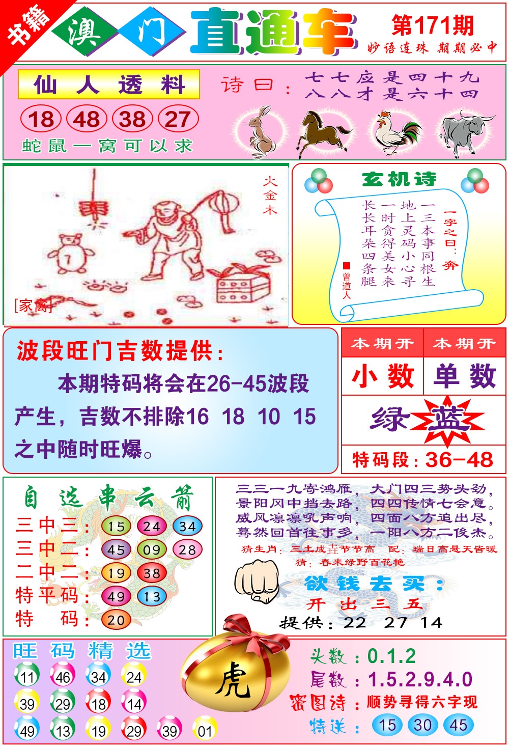 171期白姐直通车[图]