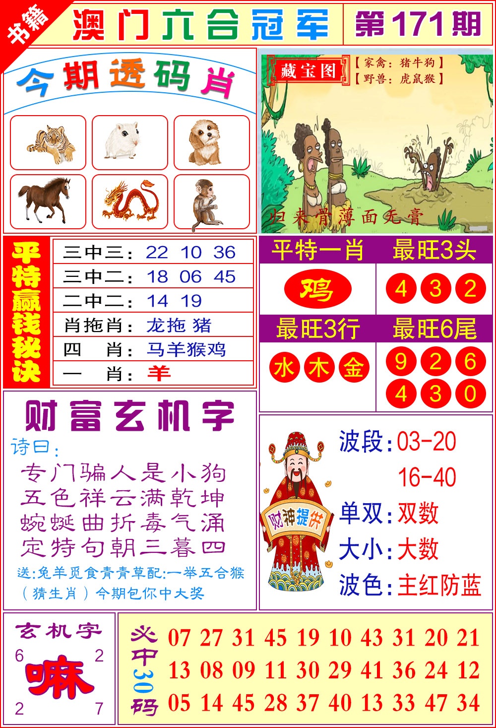 171期澳门六合冠军[图]