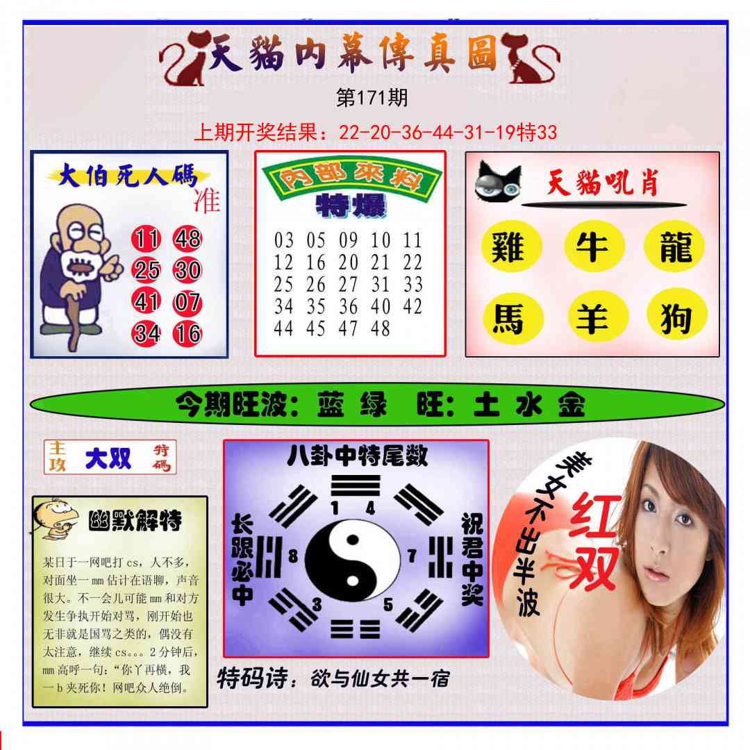 171期内幕传真图[图]