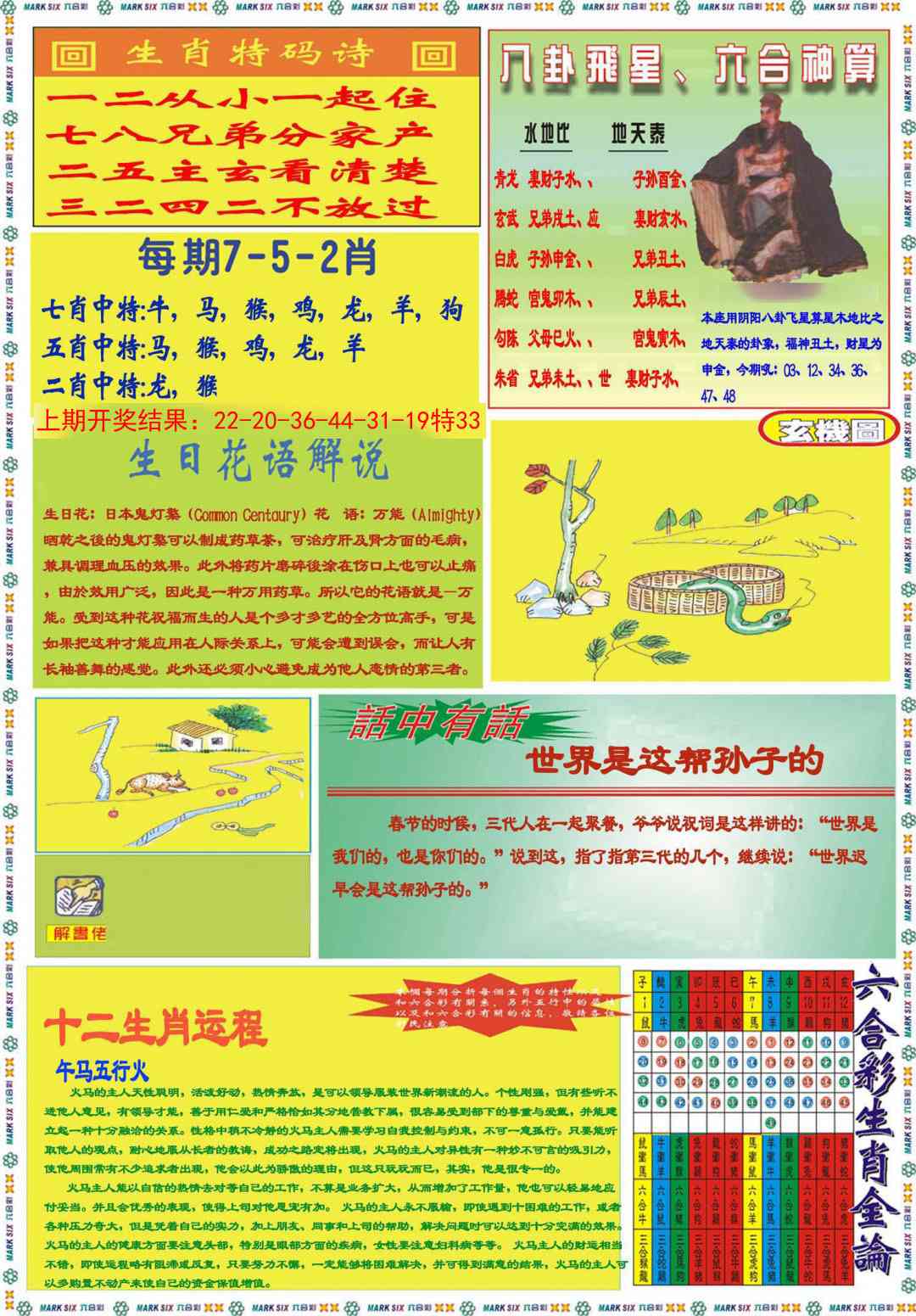 171期九龍马经B(推荐)[图]