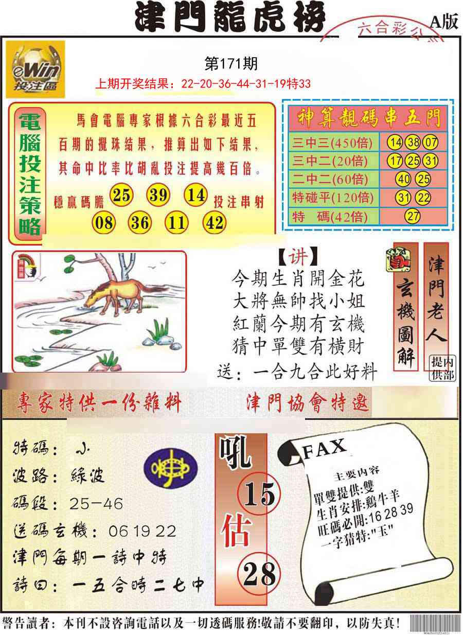 171期津门龙虎榜A[图]