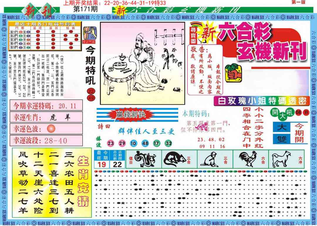 171期新六合彩特码新刊A[图]