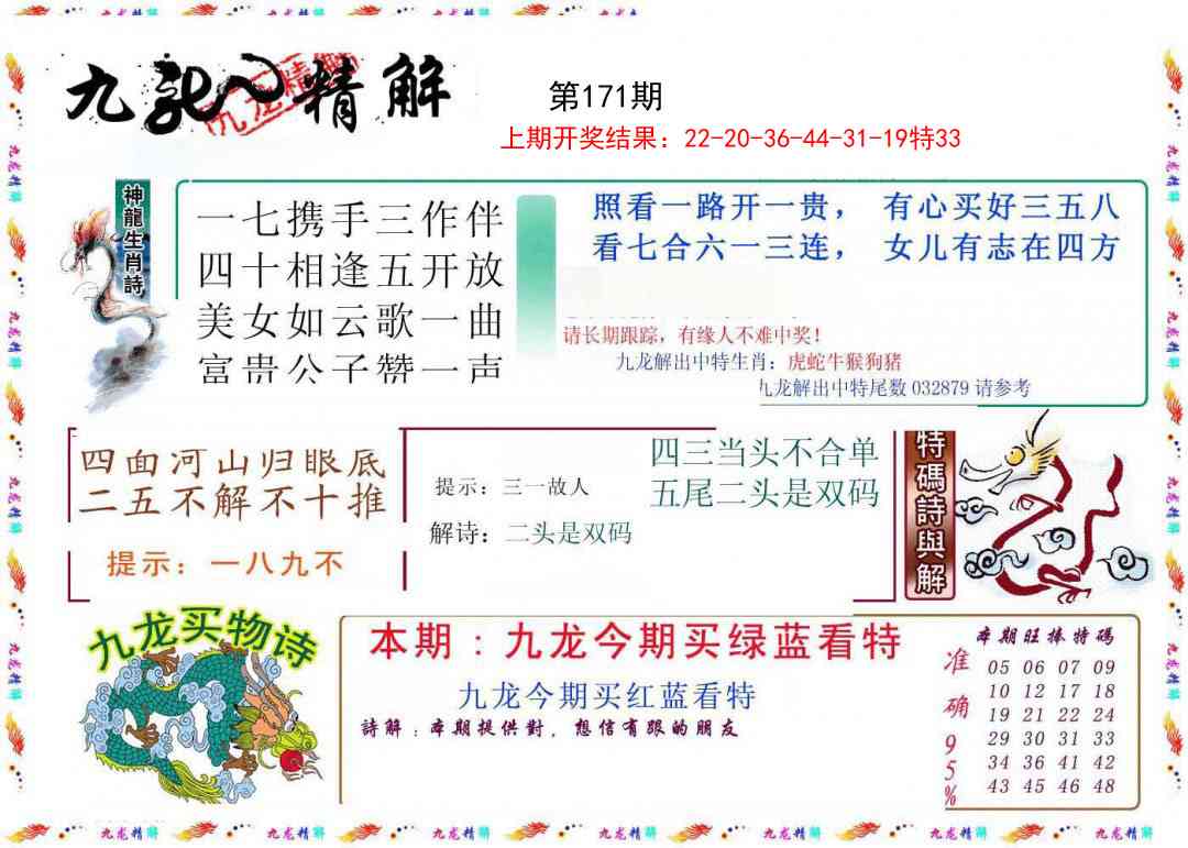 171期九龙精解[图]