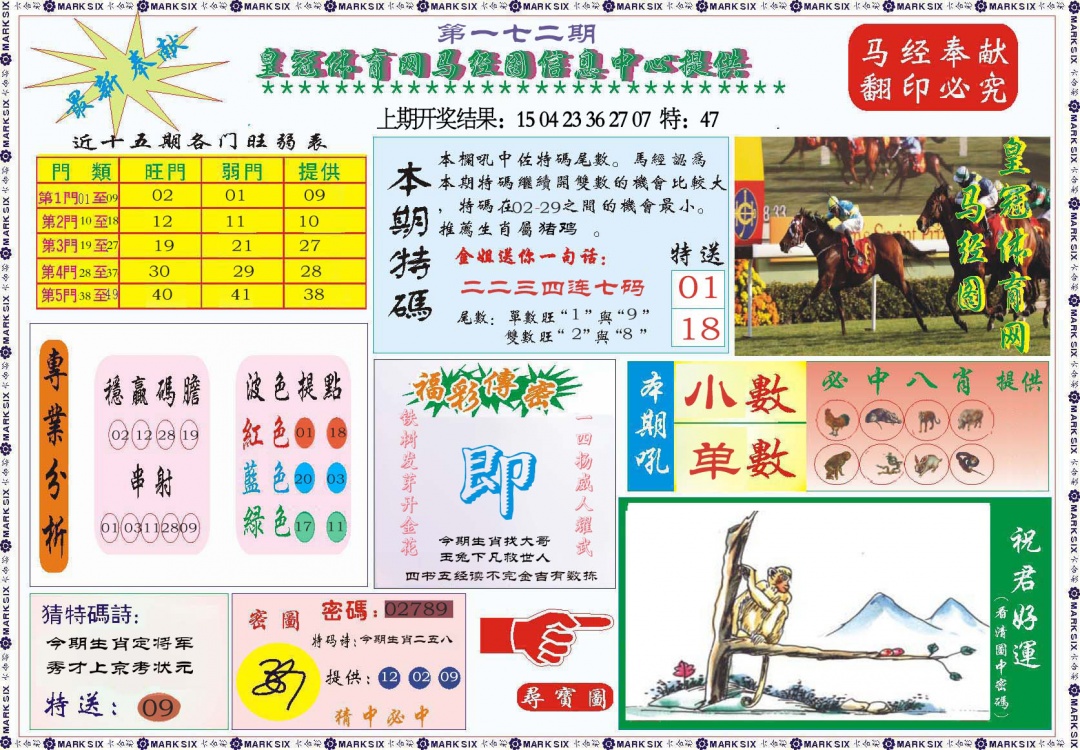 172期体育网马经图[图]