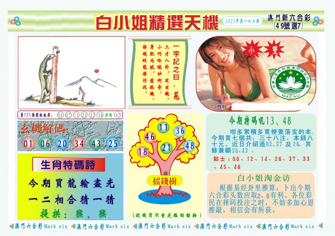 172期白小姐精选玄机A[图]