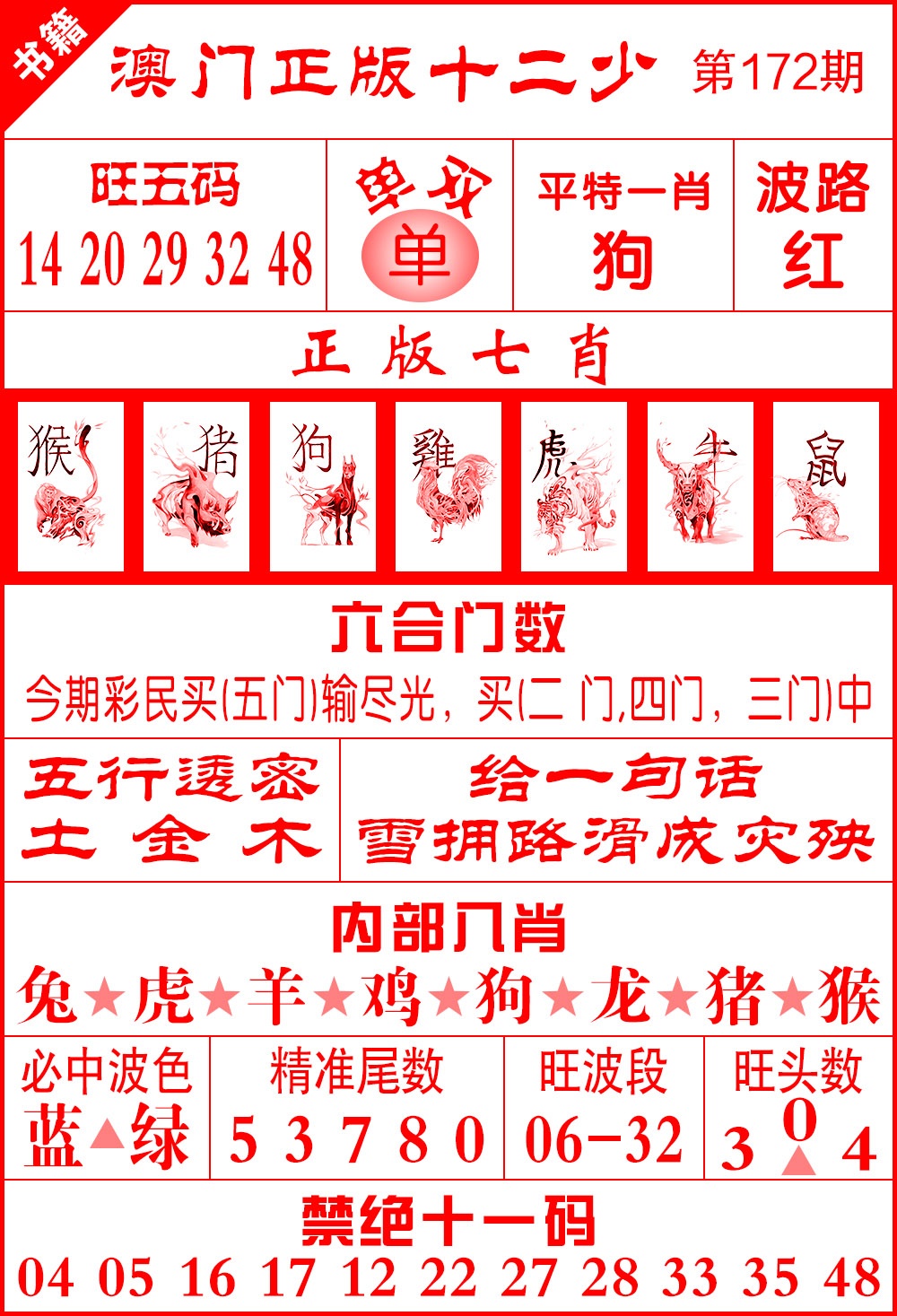 172期澳门十二少[图]