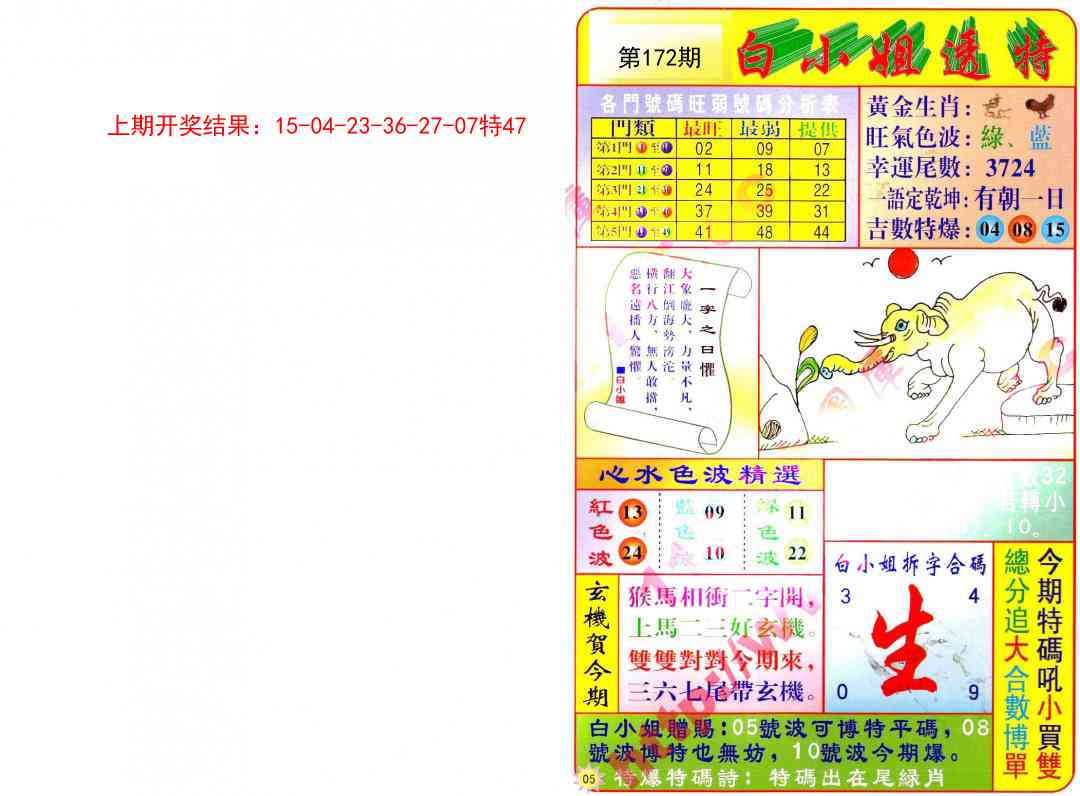 172期白小姐透特[图]