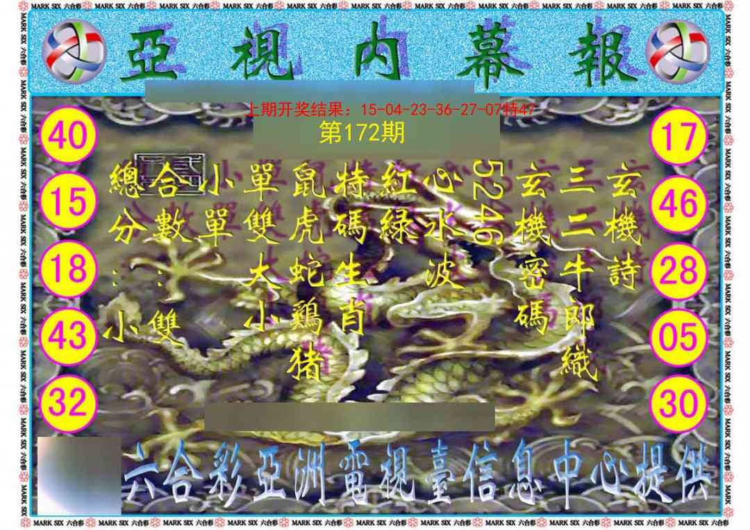 172期亚视内幕报[图]