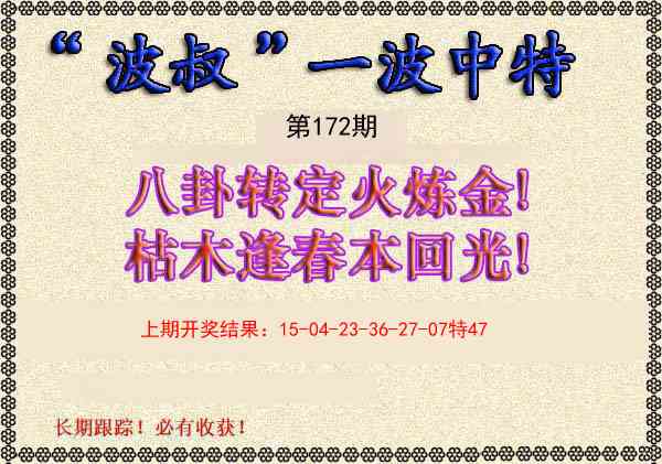 172期波叔一波中特[图]
