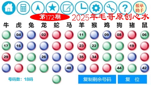 172期毛哥心水[图]