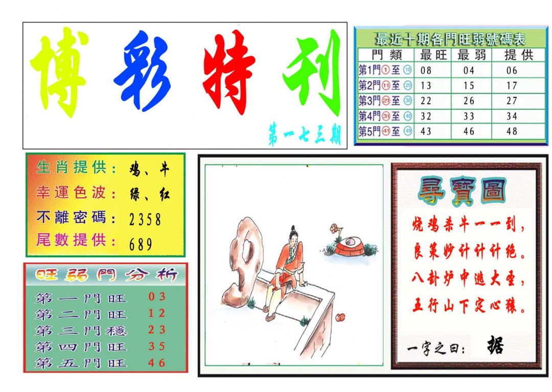 173期博彩特刊[图]