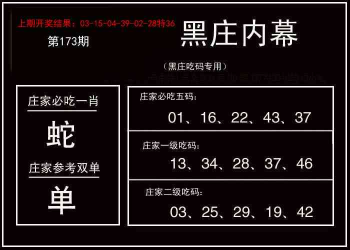 173期黑庄内幕[图]