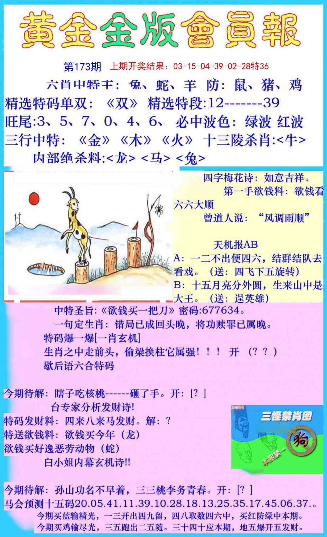 173期黄金金版会员报[图]