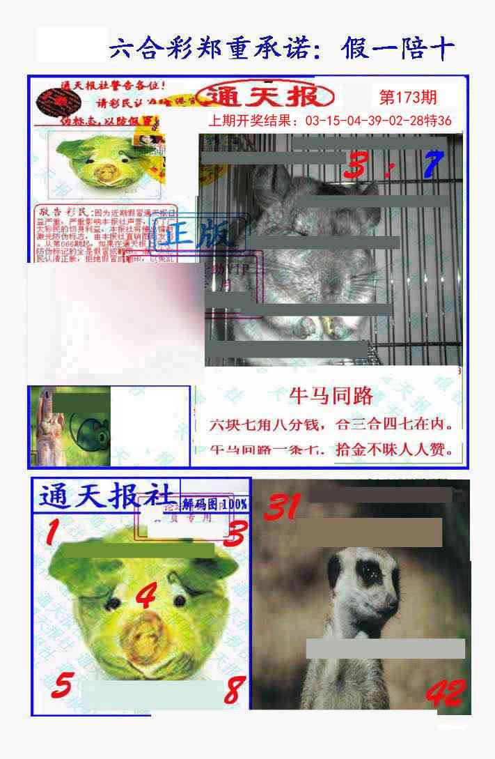 173期假一陪十通天报[图]