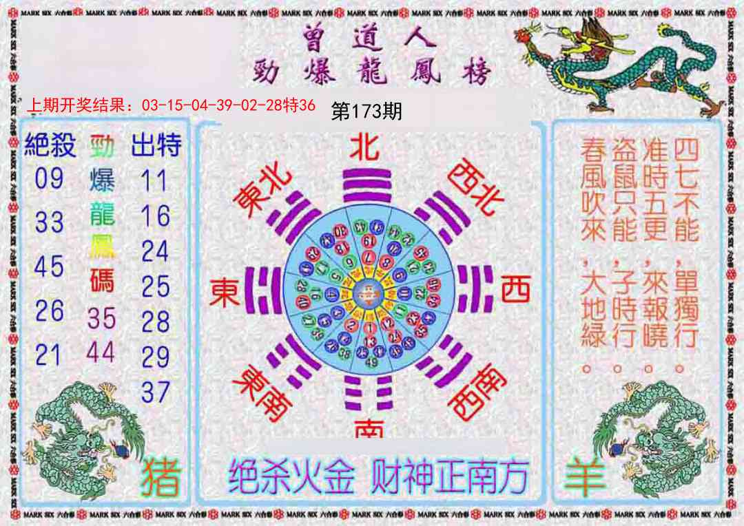 173期曾道人劲爆龙凤榜[图]