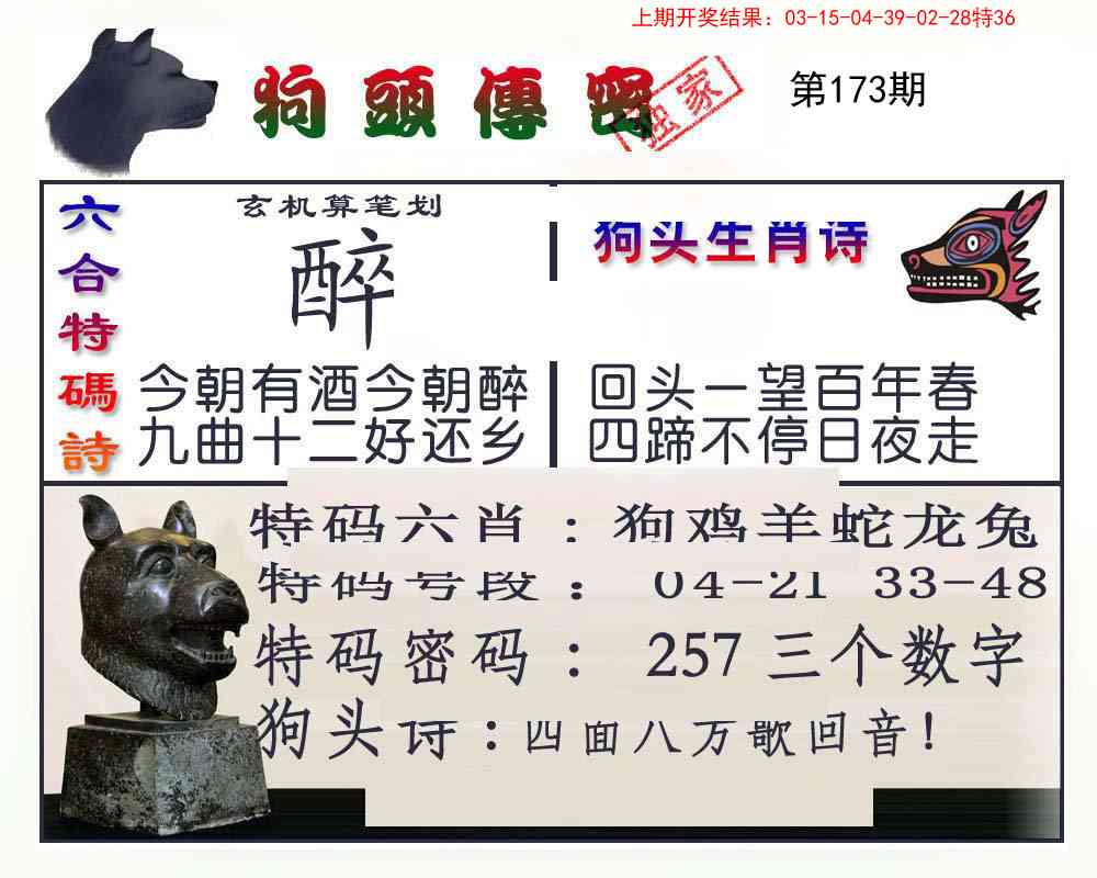 173期狗头传密[图]