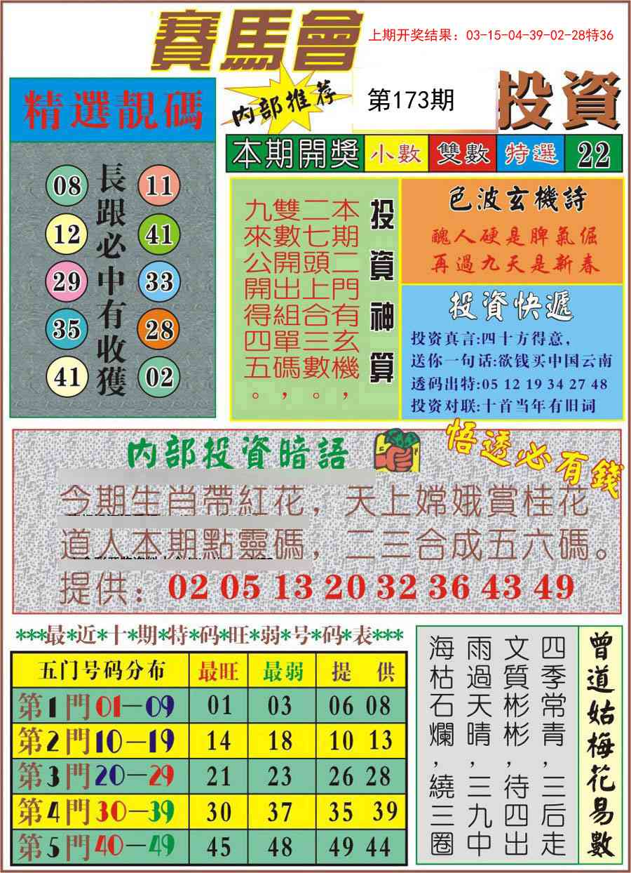 173期马会投资[图]