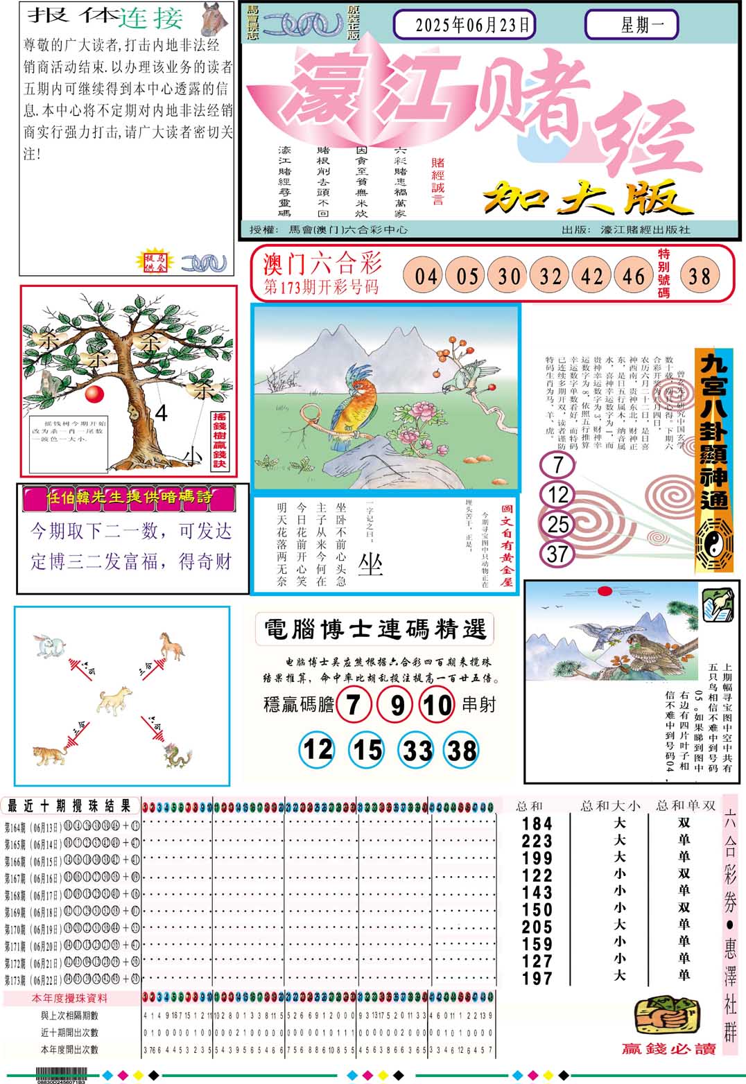 174期濠江赌经A加大版[图]