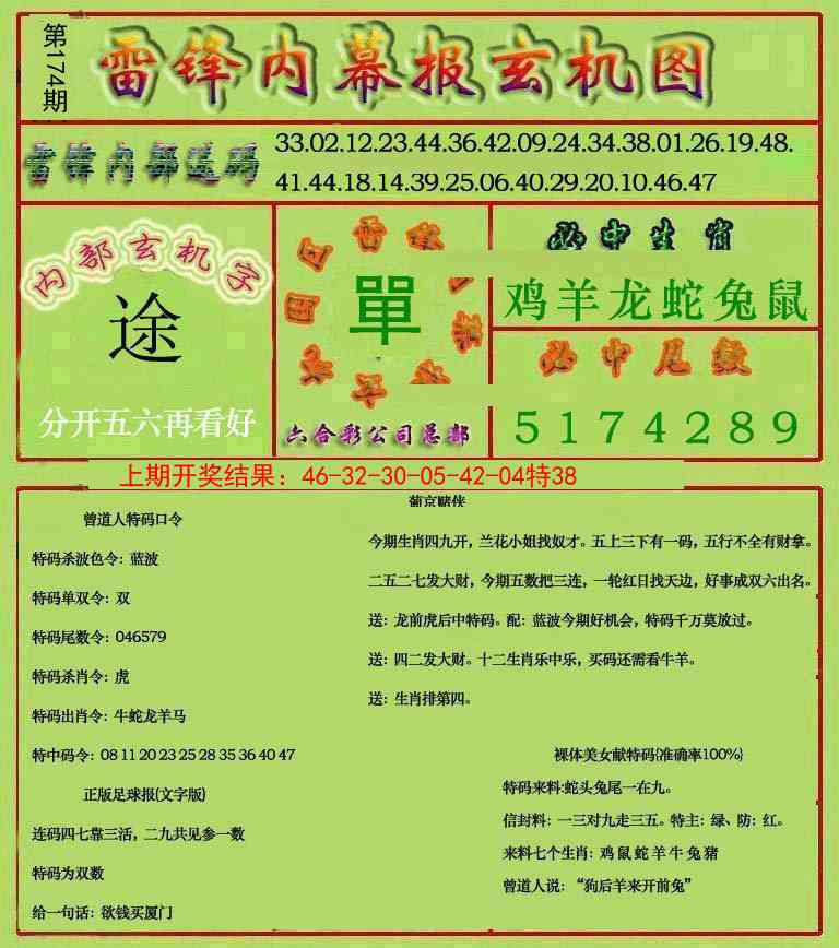 174期雷锋玄机报[图]