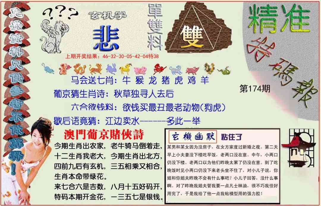 174期精准<特碼報>[图]