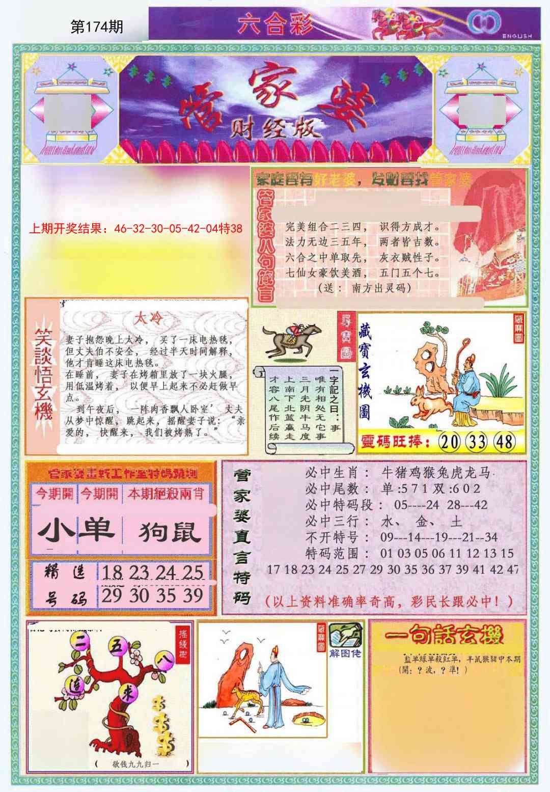 174期管家婆财经版[图]