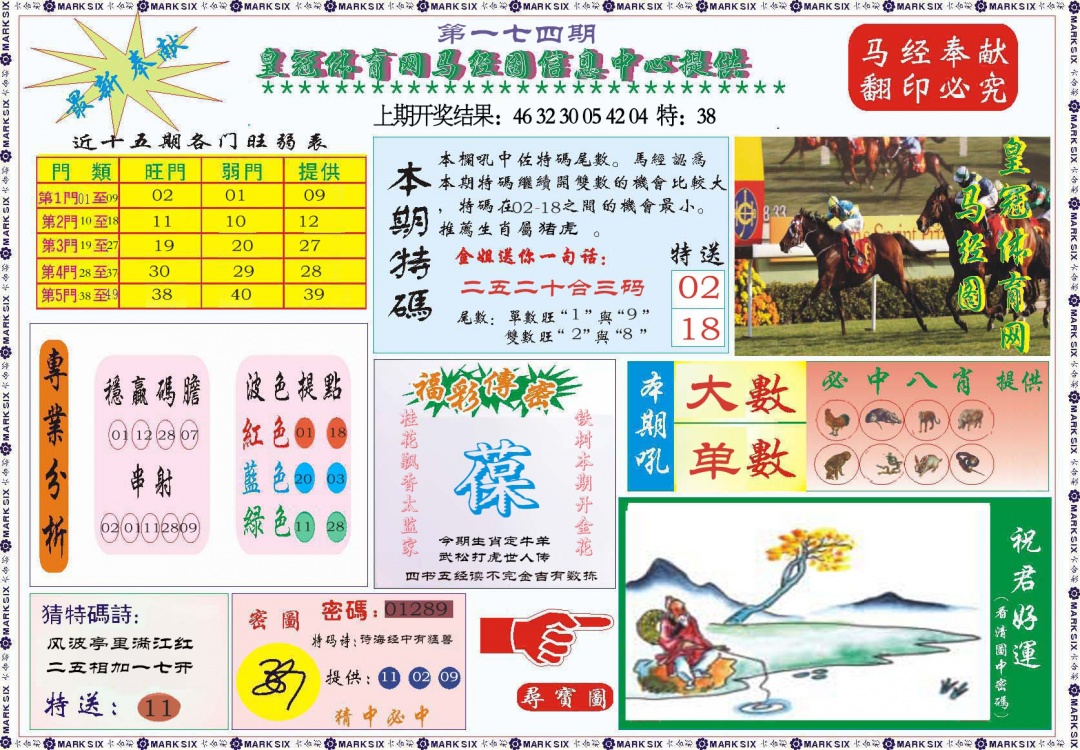 174期体育网马经图[图]