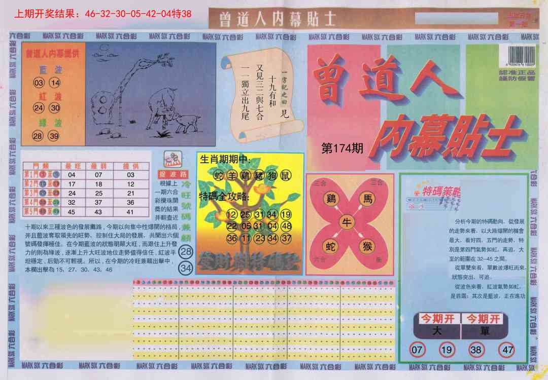 174期曾道人内幕贴士A[图]