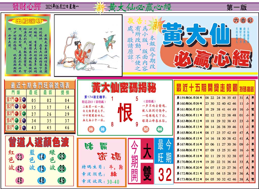 174期黄大仙必赢心经A[图]
