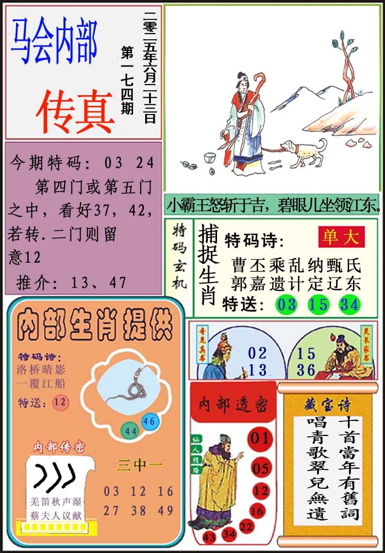 174期马会内部传真[图]