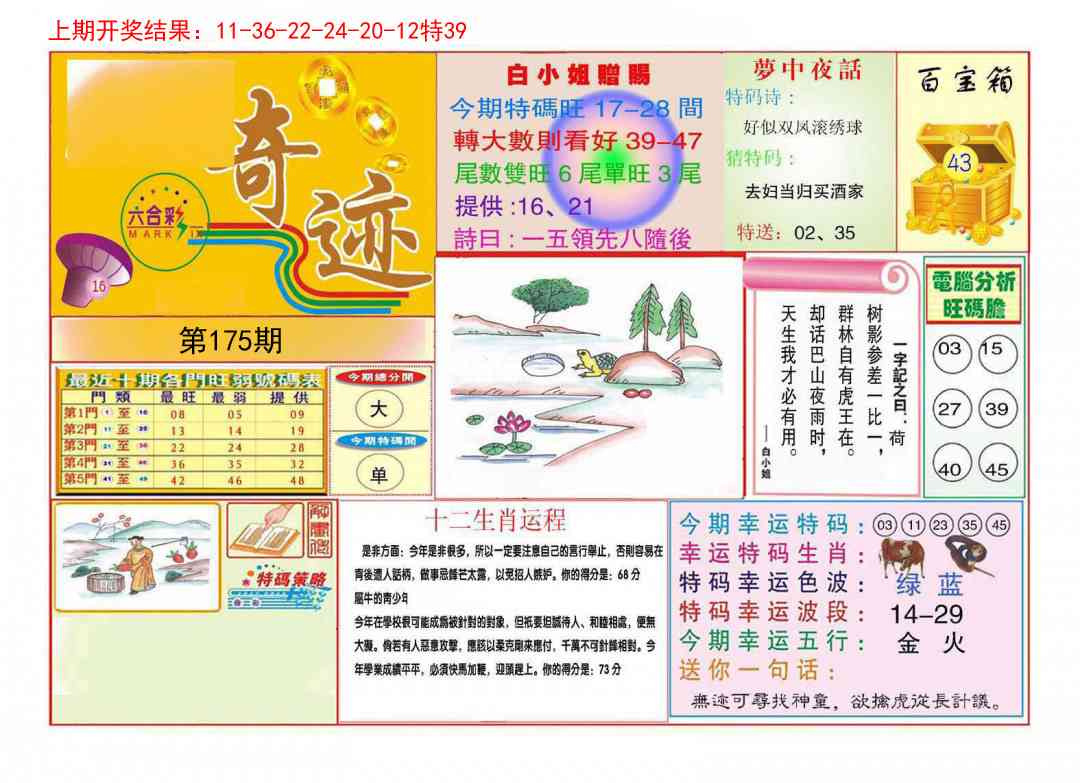 175期九龍奇迹A(推荐)[图]