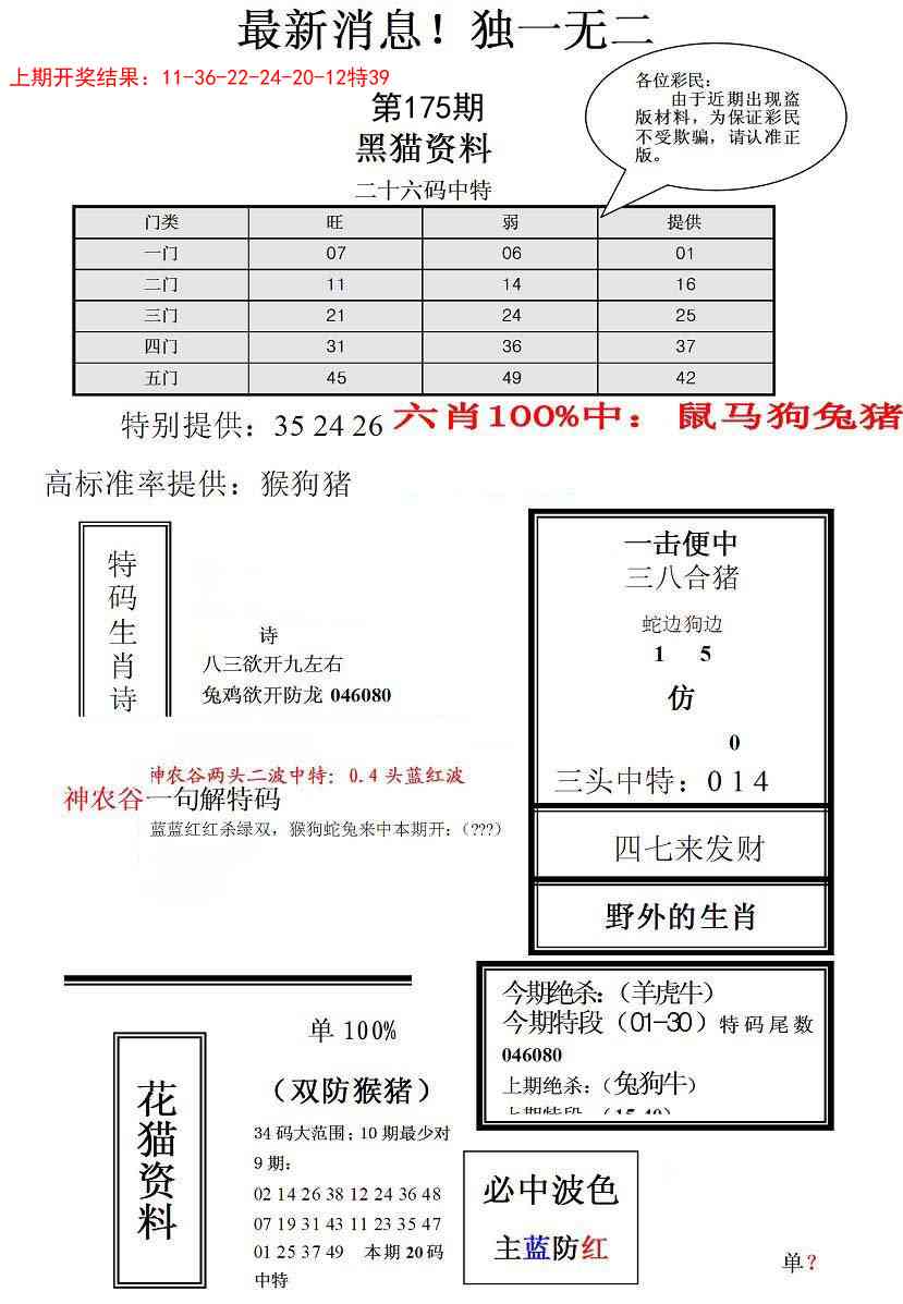 175期独一无二(正)[图]
