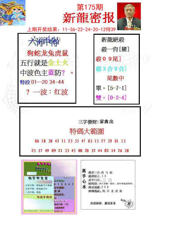 175期新龙密报[图]