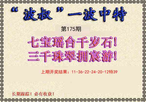 175期波叔一波中特[图]