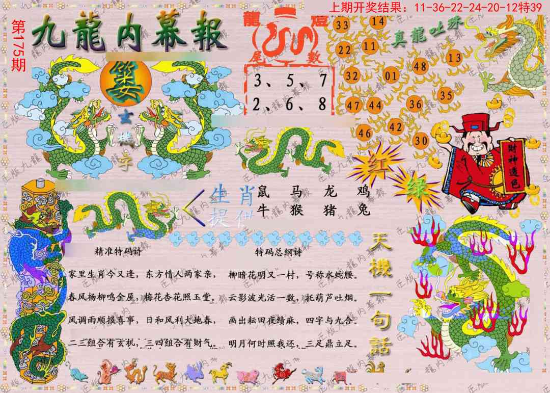 175期正版九龙内幕报[图]