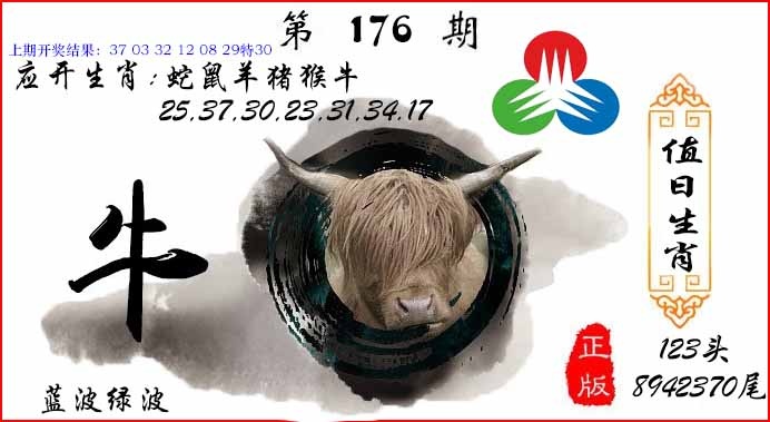 176期值日生肖[图]