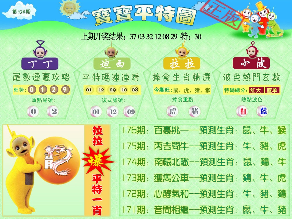 176期天线宝宝平特图[图]