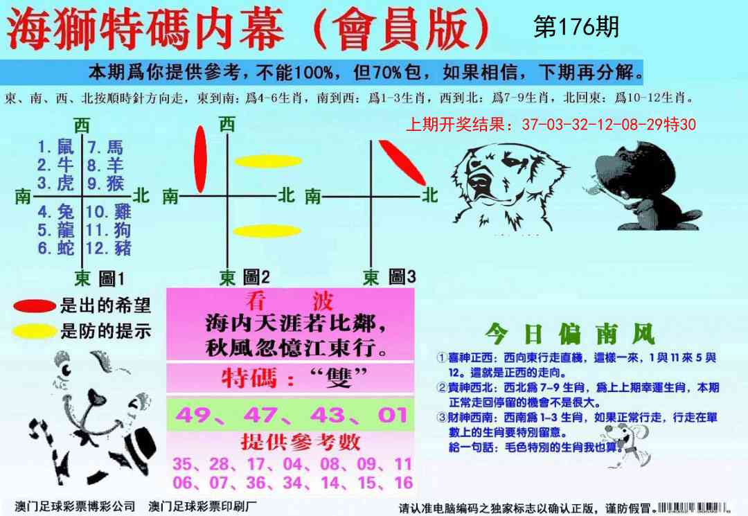 176期海狮特码会员报[图]