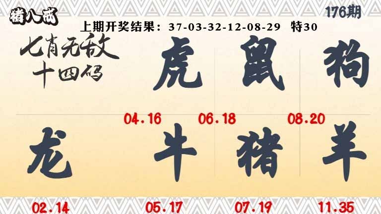 176期七肖无敌14码[图]