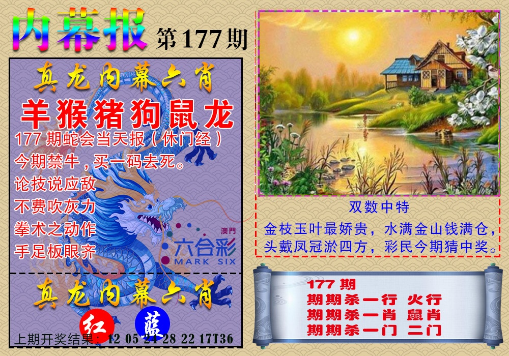 177期真龙内幕报[图]