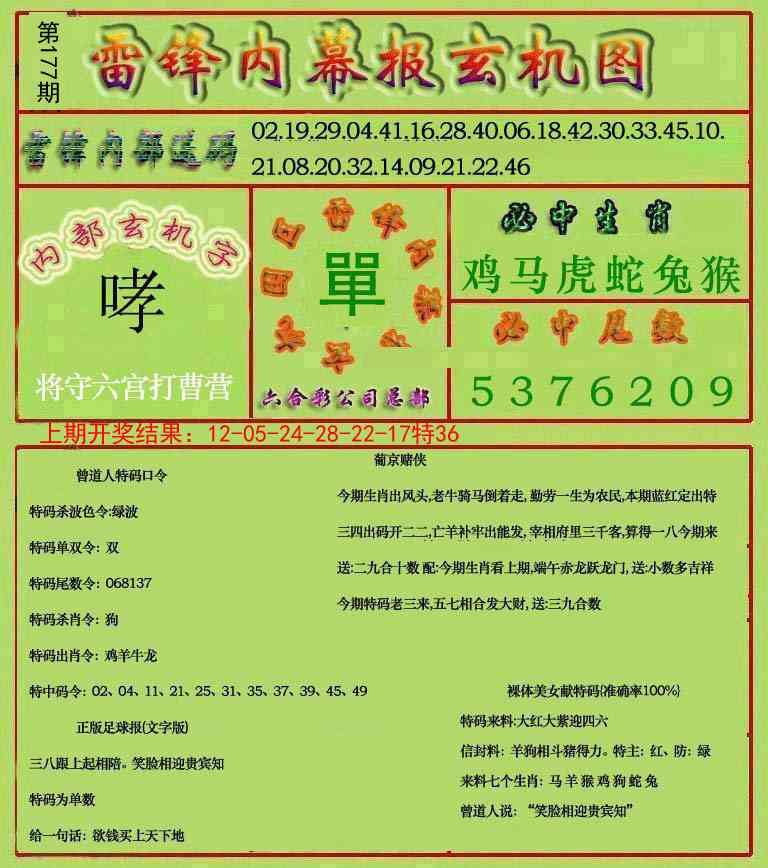 177期雷锋玄机报[图]